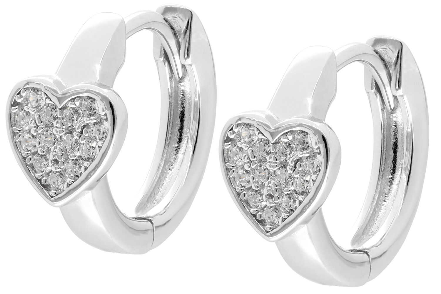 МОДНЫЙ дизайнер из Германии 925 Silber Klapp-Creolen mit Herz 68194 7890₽