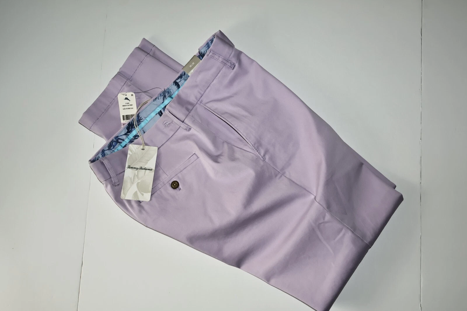 Tommy Bahama Pants Boracay Solid Flat Front Lilac Purple T115496 32x32 32 Waist
Opens in a new windo