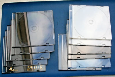 11 x CD / DVD Hüllen, transparent - Bild 1 von 3