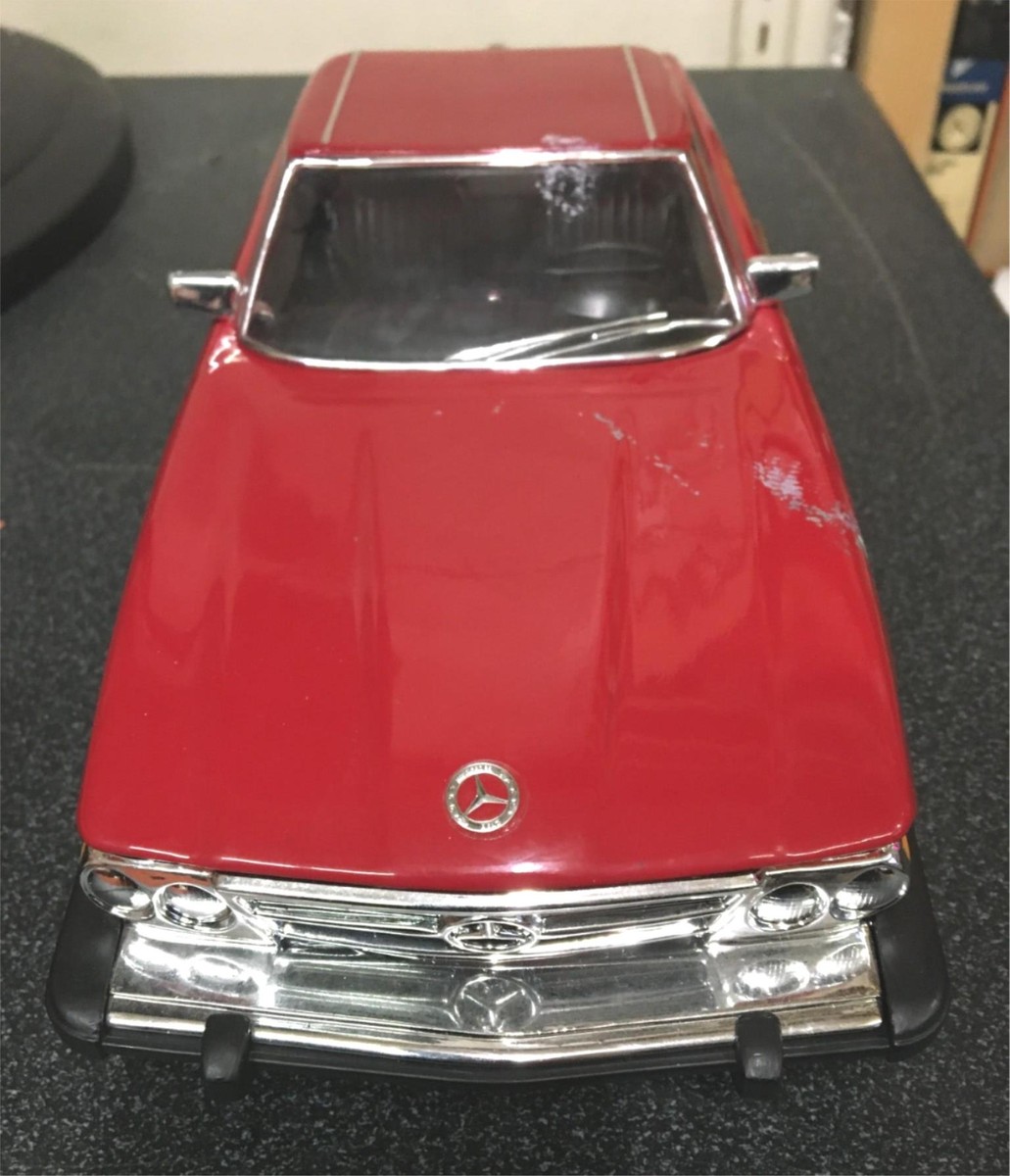 Vtg 1974 EMPTY Jim Beam Red Mercedes Decanter 450 SL Straight