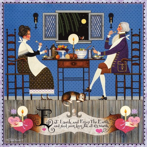 Buffalo Games - Charles Wysocki - Dining Sweethearts - 300 Piece Jigsaw...