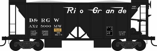Coche tolva de lastre Bowser escala HO 43104 D&RGW 70 toneladas # 25000 NUEVO | Zustand: New