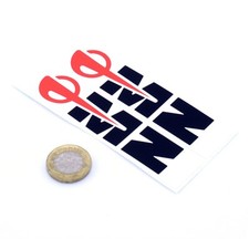 MZ East German Motorcycles Sticker Decal Vinyl STICKERS 110mm x2 Black & Red