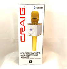 Craig Bluetooth Handheld Karaoke Stereo Portable Microphone Speaker Wireless Nib
