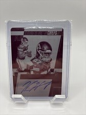 2017 Absolute #36 Magenta Printing Plate Autographed Kareem Hunt