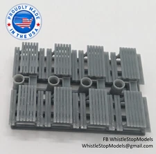 N Scale Picnic Tables, Grills, Trash Barrels for Camping Scene N1024