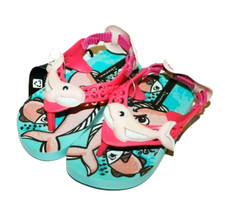 NWT Ipanema Sea Baby Dolphin Whale Toddler Girl's Sandals Blue Pink SIZE 5