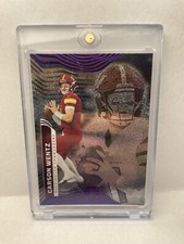 Carson Wentz 2022 Illusions Trophy Collection Base Blue Holo #98 - Commanders