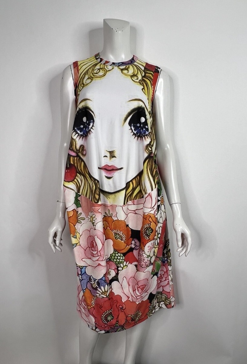 こ*お様 Comme des garcons 25ss 花柄カットソー　Mサイズ Vtg COMME DES GARCONS MACOTO TAKAHASHI MANGA PRINT DRESS XS | eBay