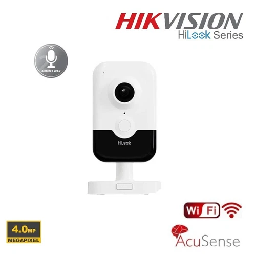 Hikvision HiLook 4MP Wi-Fi Cube IP Camera AcuSense 2-Way Audio Night Vision - Picture 1 of 11