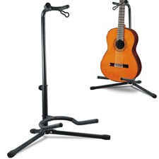 TELESCOPIC GUITAR STAND ACOUSTIC/ELECTRIC/BASS ADJUSTABLE FOLDING TRIPOD STAND