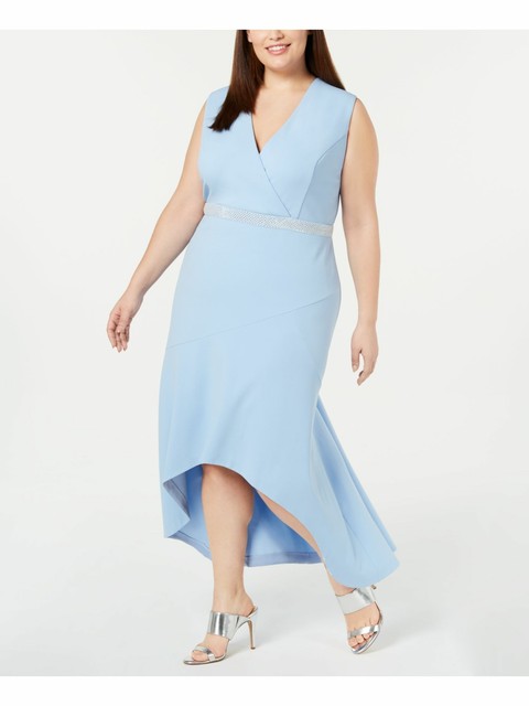 women's light blue cocktail dress