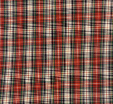 Tartan Plaid Fabric From Pinnacle Fabrics Red Green Blue White 100 Cotton BTY
