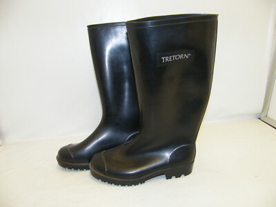 TRETORN GUMMISTIEFEL MIT PROFIL Gr 36 - 47 BERUFSTIEFEL SÄURE ÖL BENZIN FEST NEU