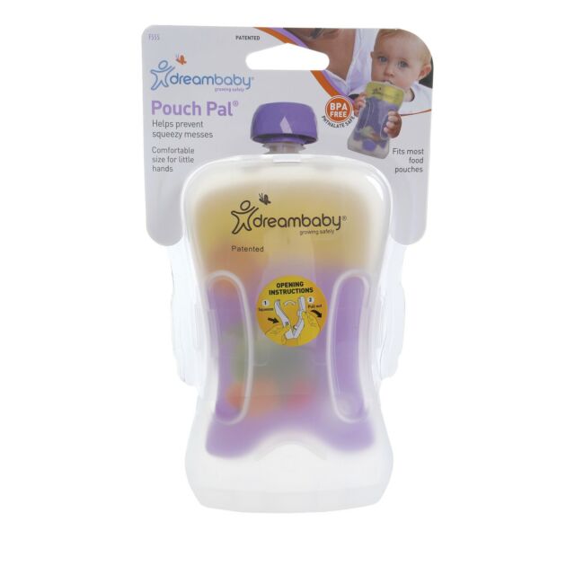 NEW Dreambaby Pouch Pal Baby Food Pouch Holder Storage Container Child No Mess