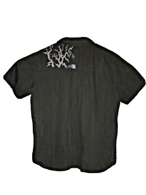 The North Face Men s Large Double Pocket Short Sleeve Black Button Down Shirt