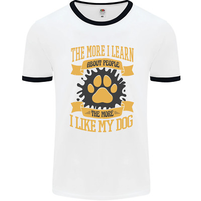 Lustiges Herren Ringer T-Shirt The More I Like My Dog