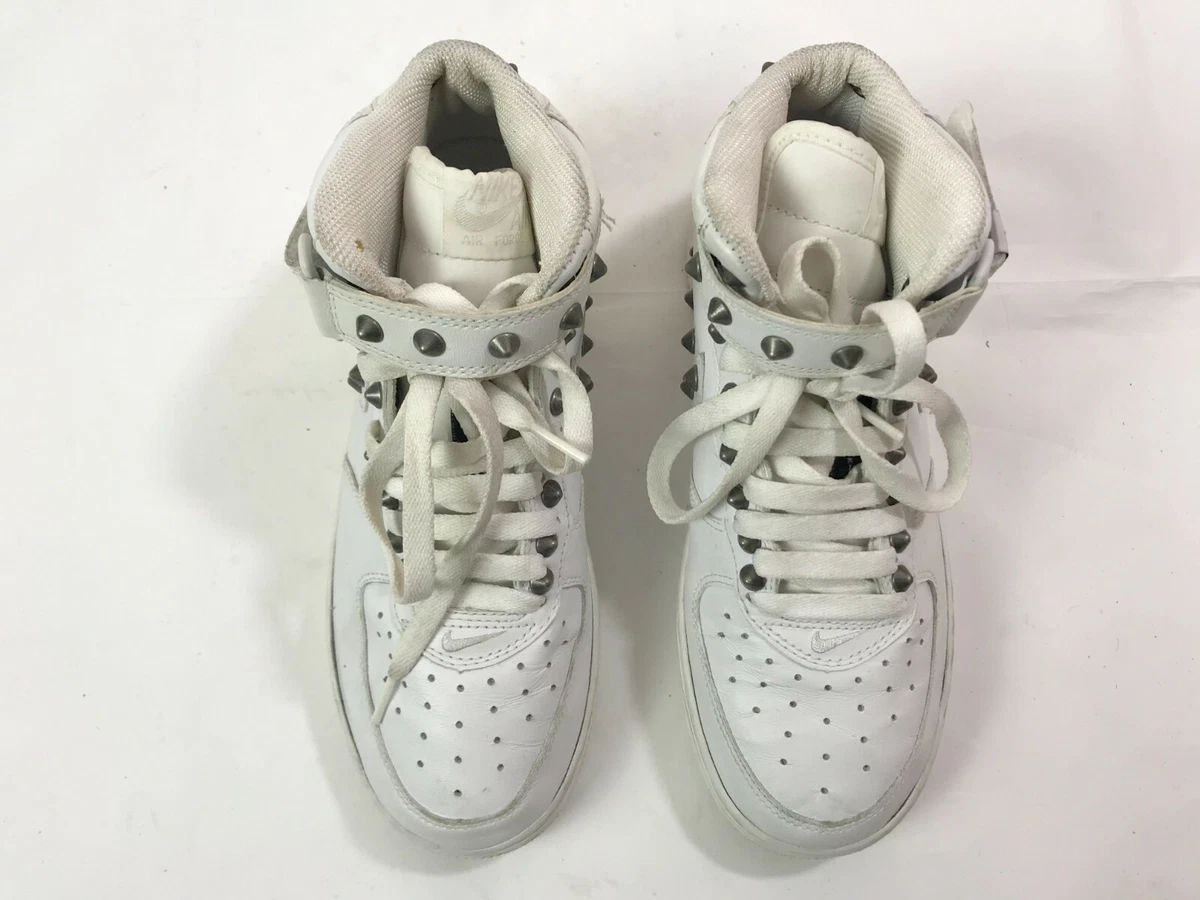Nike Air Force 1 Mid 313643 111 CUSTOM Sneakers Size US 7 UK 5.5 EU 38 24cm