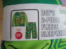 Boys 2-Pc Fleece Sleepwear Set Teenage Mutant Ninja Turtles Size: 2T