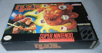 Eye of the Beholder Super Nintendo Authentic Original EUC