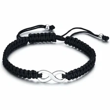 Men Women Infinity Forever Love Handmade Braided Rope Bracelet Adjustable Gift