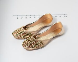 US WOMEN FLAT Shoes PUNJABI JUTTI KHUSSA SHOES ETHNIC MOJARI JOOTI ( US 8)
