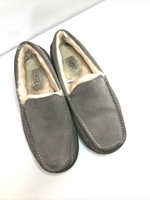 UGG MEN\'S ASCOT SLIPPERS MOC TOE GREY HOUSE SHOES MOCCASINS size 10 UGG Men main image 2
