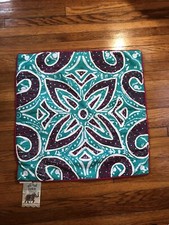 Pillow covers 20x20 Teal And Magenta Cotton Material Zip In The Back