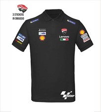 Polo manica corta  DUCATI corse REPLICA sport moto GP SUPERSPORT+ 3 adesivi