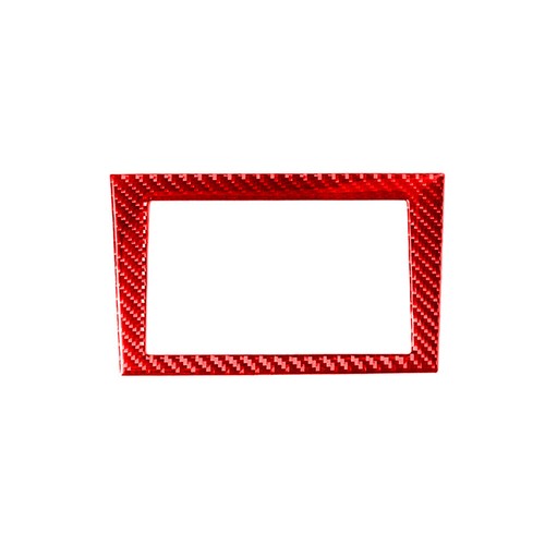 Red Carbon Fiber GPS Navigation Frame Cover Trim For Infiniti Q50 Q60 ...