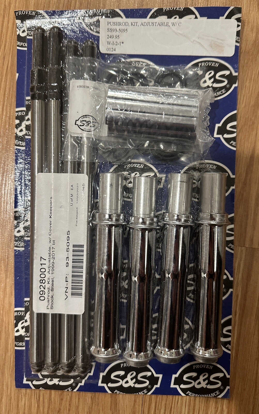 S&S CYCLE ADJUSTABLE PUSH ROD KIT 935095 FOR HARLEY DAVIDSON 19992017