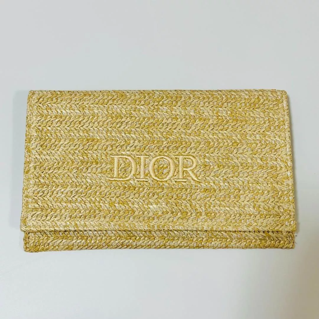 Sac pochette pochette Christian Dior étui rotin beige pas vendu en magasin