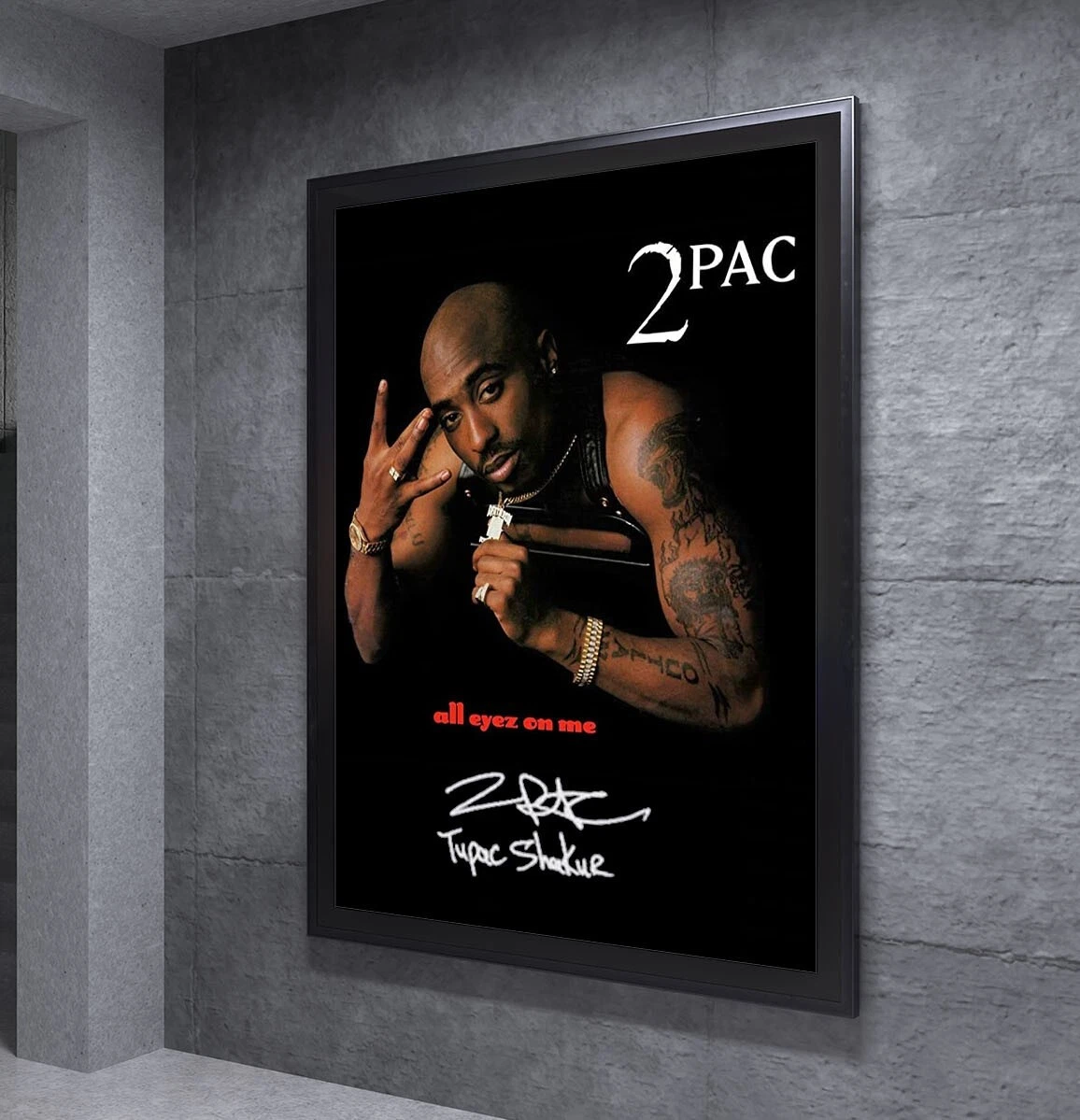 2Pac Poster Digital Download All Eyez On Me Album Cover, 43 OFF