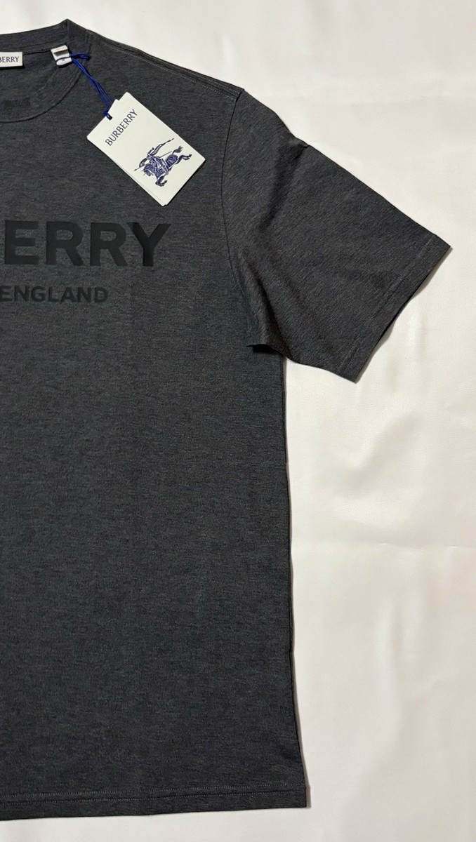 BURBERRY T shirt Medium M Gray Melange New With Tags | eBay