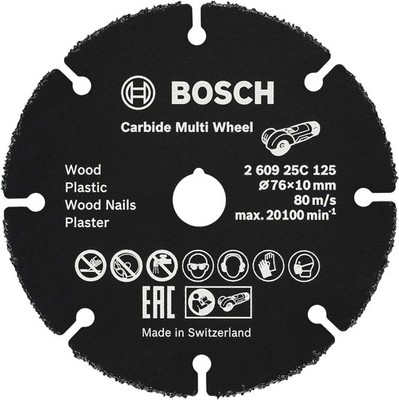 Bosch Professional Carbide Multi Wheel Trennscheibe für Holz, Kunststoff,
