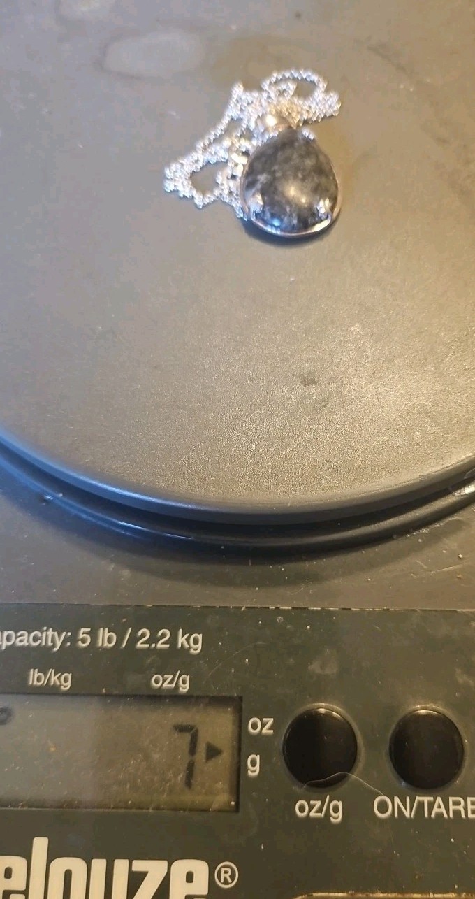 J.C. Walsh & Sons Ltd. Ireland Connemara Marble Teardrop Pendant Necklace 7Grams