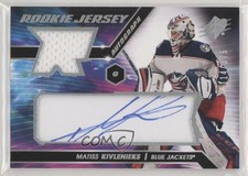 2020-21 SPx Rookie Auto Jersey Tier 1 114/375 Matiss Kivlenieks #MK Auto um0