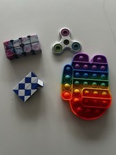Fidget Toys Sensory Pop it  Bundle. Some  brand new some used 4 X items