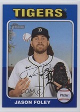 2024 Topps Heritage High Number SP Dark Blue Border Jason Foley #718 1s9d