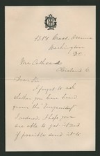 LUCRETIA R. GARFIELD - AUTOGRAPH LETTER SIGNED 12/18/1899