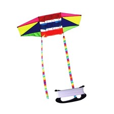 Colorful Kite Long Tail Parachute Easy to Fly Giant Outdoor Games Activities
