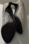 Women's High Heel Shoes.size 7 1/2 Silver Black Color — photo 6