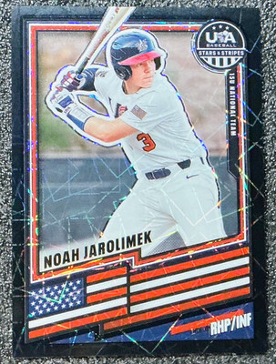 Noah Jarolimek 2026 Panini USA Stars & Stripes #25 Black Velocity Prizm /39