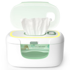 New Baby Wipe Warmer, 100Pcs Larger Capacity Wipe Dispenser, 10-Min Fast Heating