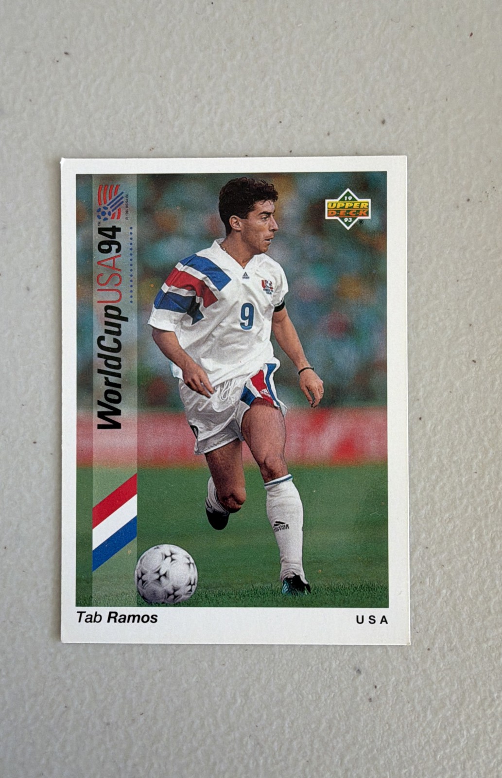 1993 Upper Deck World Cup 94 Preview English/Spanish - Tab Ramos #9 (RC)