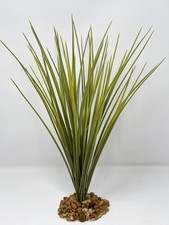 13 in. Extra THICK OLIVE Green SPIKE Weed Grass Thick Realistic Artificial Aquar