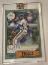 Dwight Gooden /99 2022 Topps Clearly Authentic 1987 Topps Autograph Green