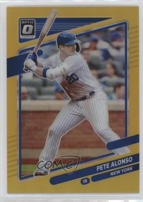 2021 Panini Donruss Optic Gold Prizm 9/10 Pete Alonso #183 1bi0