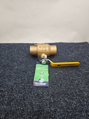 Everflow 605C001-NL Ball Valve Full Port Brass 600psi 1  SWT