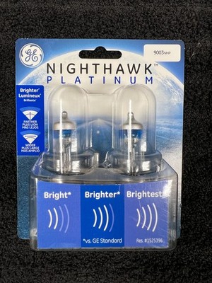 GE Nighthawk 9003NHP Automotive Headlamp Headlight Bulb (2 Pack) NEW